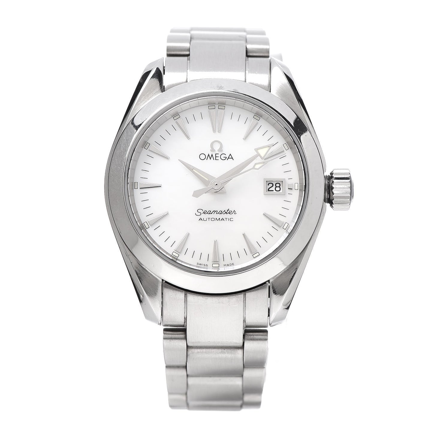 Stainless Steel Mother of Pearl 29mm Seamaster Automatic Watch 2573.70.00