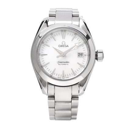 Omega Stainless Steel Mother of Pearl 29mm Seamaster Automatic Watch 2573.70.00 1 of 7