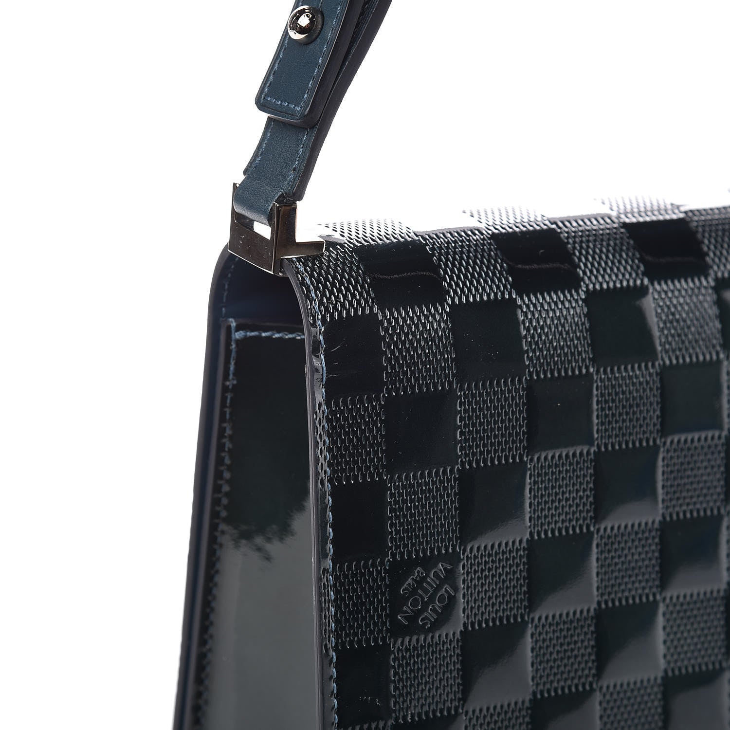 Louis Vuitton Damier Vernis Cabaret Bag Blue 9 of 10