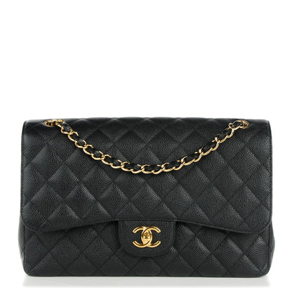 Chanel Caviar Quilted Jumbo Double Flap Black 1 of 9