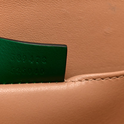 Gucci Mousse Top Patent Small Sylvie 1969 Top Handle Bag Emerald 7 of 10