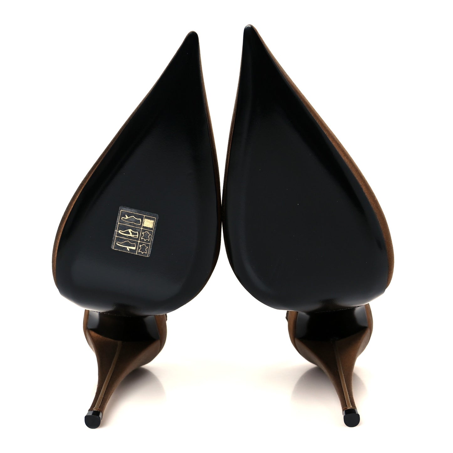 Silk Satin Faye 110 Pumps 38 Deep Cognac