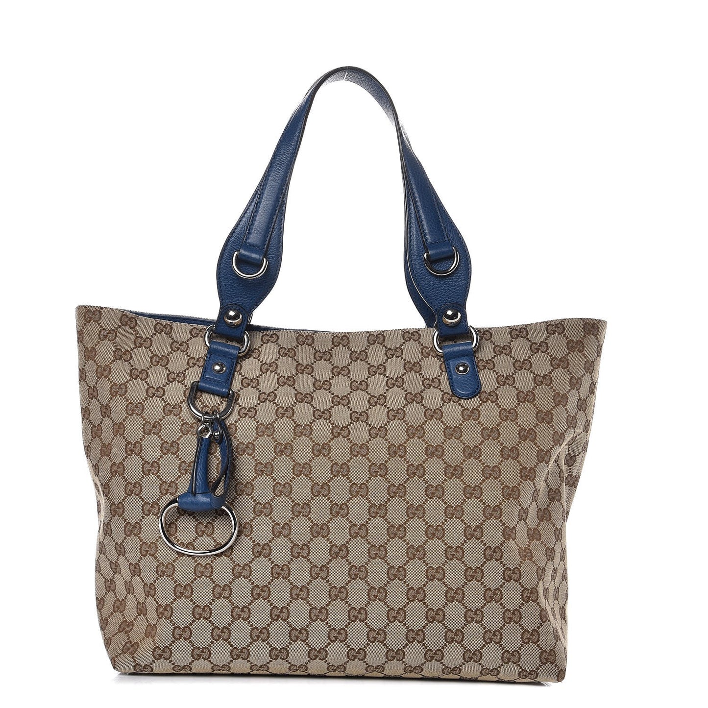 Monogram Medium Icon Bit Tote Blue