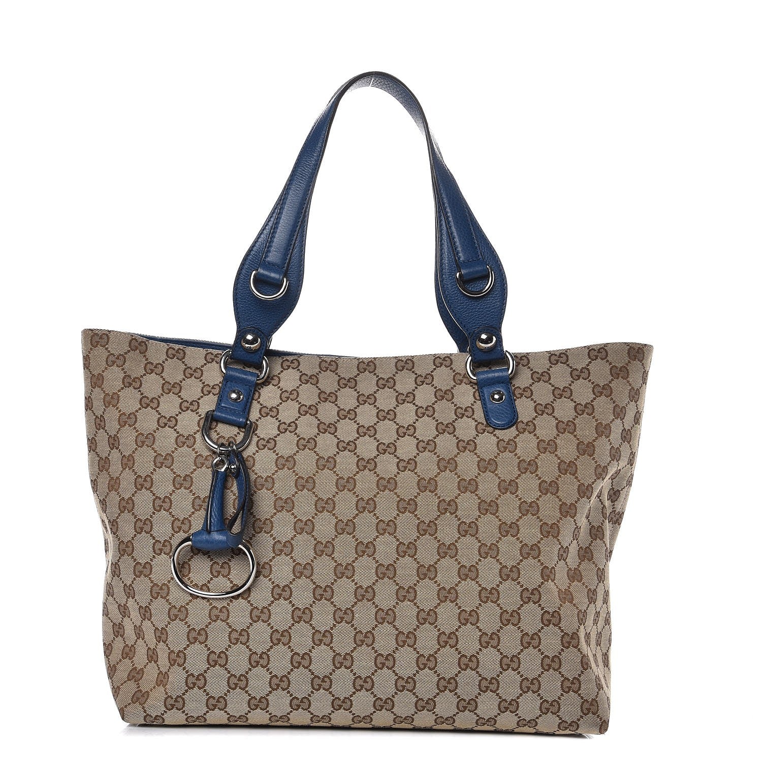 Gucci Monogram Medium Icon Bit Tote Blue 1 of 9