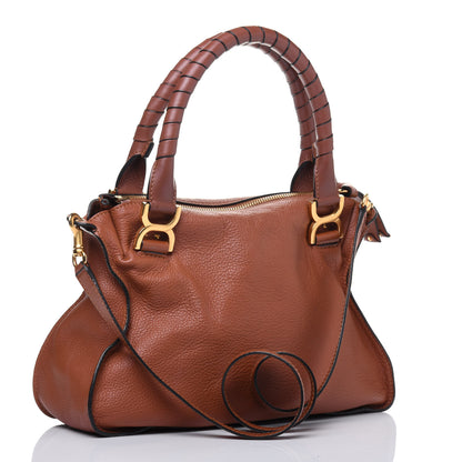 Chloe Calfskin Medium Marcie Satchel Tan 4 of 18