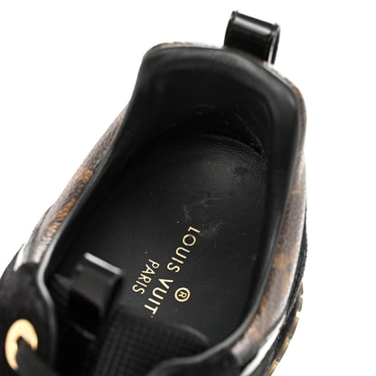 Louis Vuitton Suede Monogram Run Away Sneakers 36 Black 10 of 11