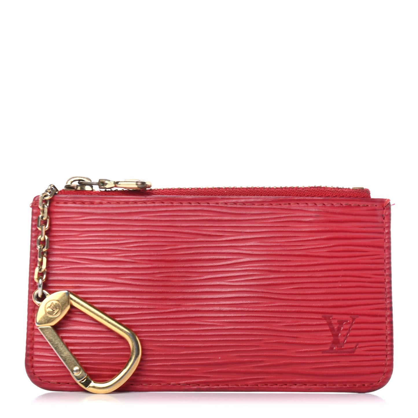 Epi Key Pouch Castillan Red