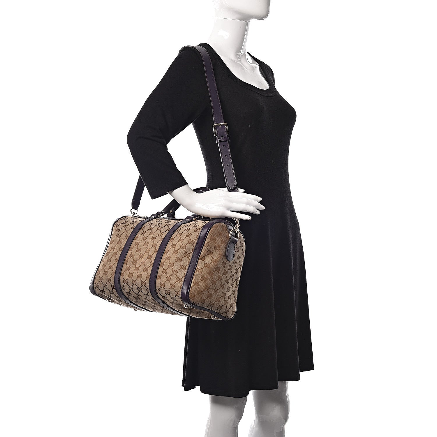 Gucci Monogram Medium Joy Boston Purple 2 of 12