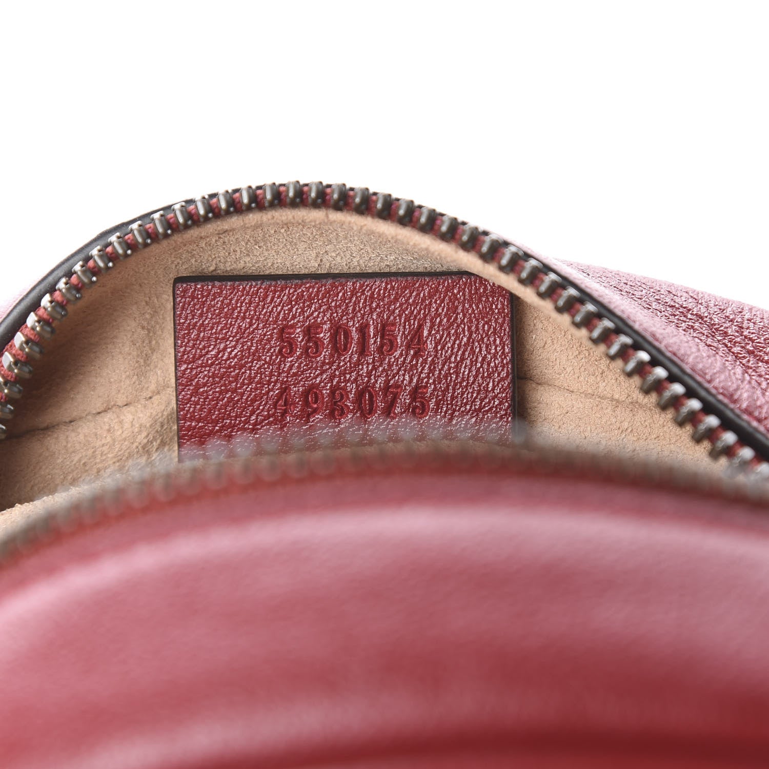 Gucci Glazed Calfskin Matelasse Heart Mini GG Marmont Round Shoulder Bag Romantic Cerise 6 of 9