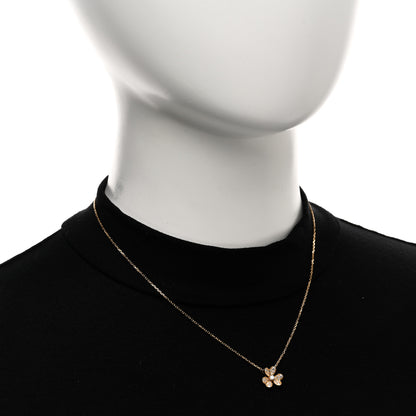 Van Cleef & Arpels 18K Yellow Gold Diamond Mini Frivole Pendant Pave Necklace 2 of 5