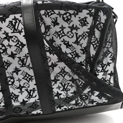 Louis Vuitton Monogram See Through Keepall Bandouliere 50 Black 11 of 14