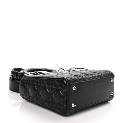 Christian Dior Lambskin Cannage Small Lucky Badges My Lady Dior Black 4 of 11