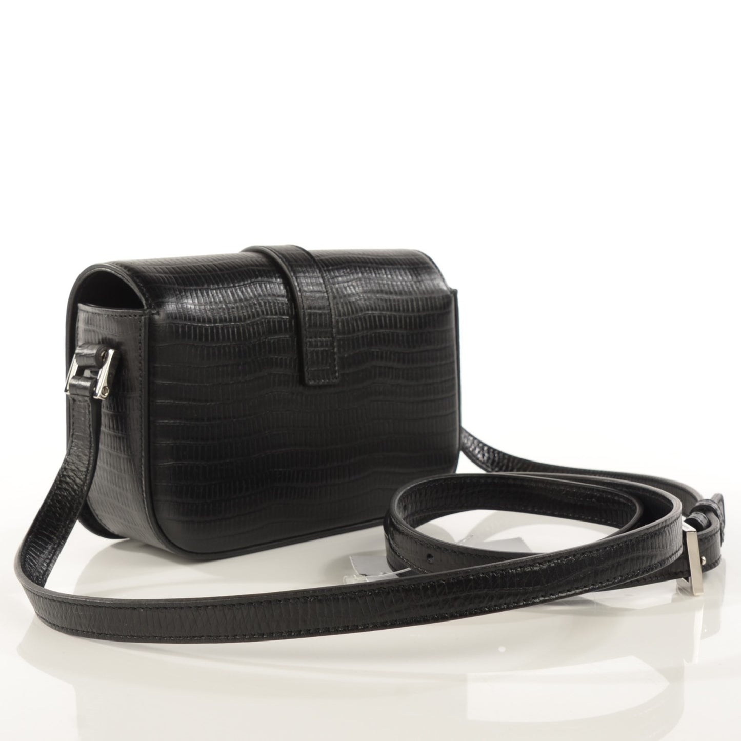 Lizard Calfskin Embossed Classic Small Monogram Universite Bag Black