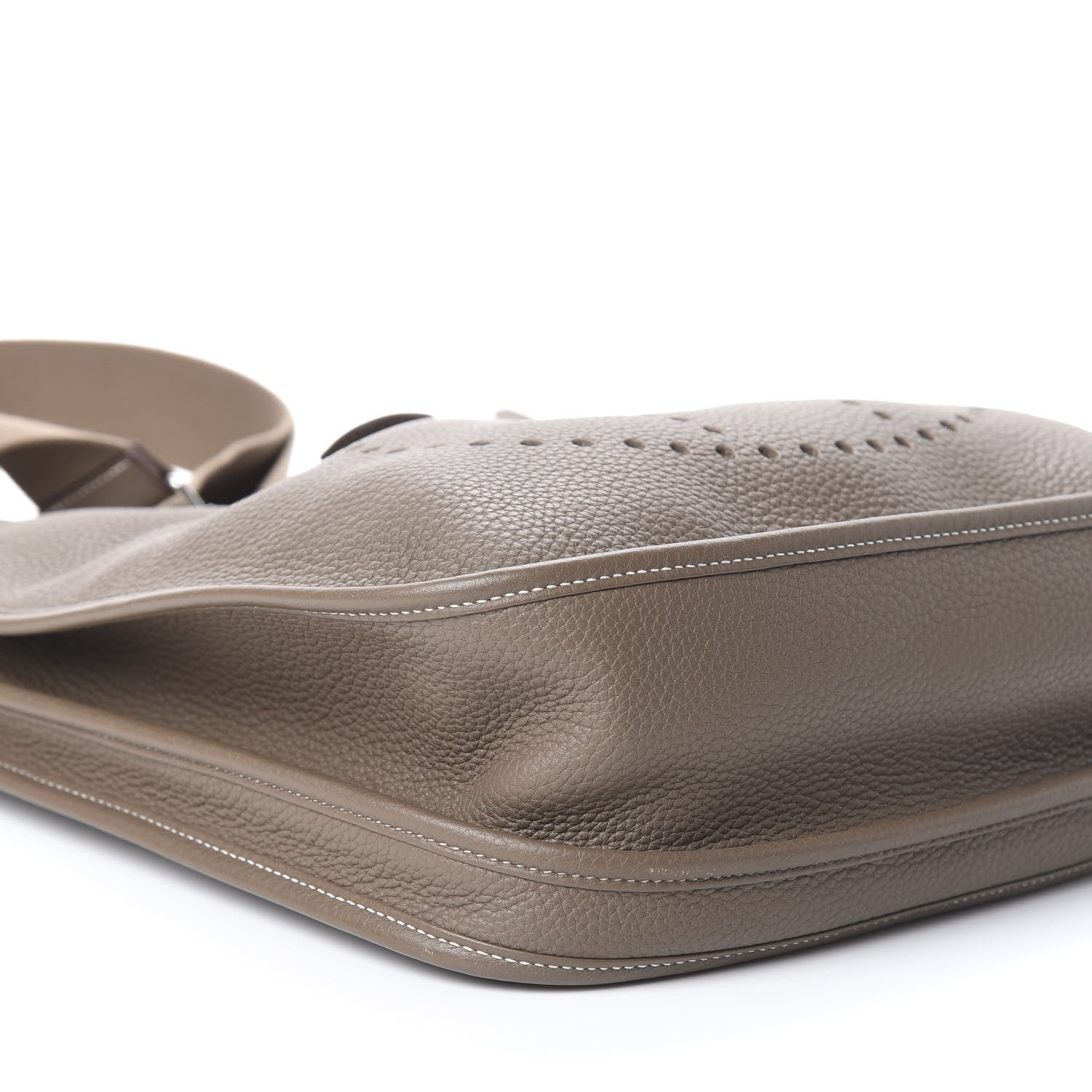 Hermes Taurillon Clemence Evelyne III GM Etoupe 8 of 9