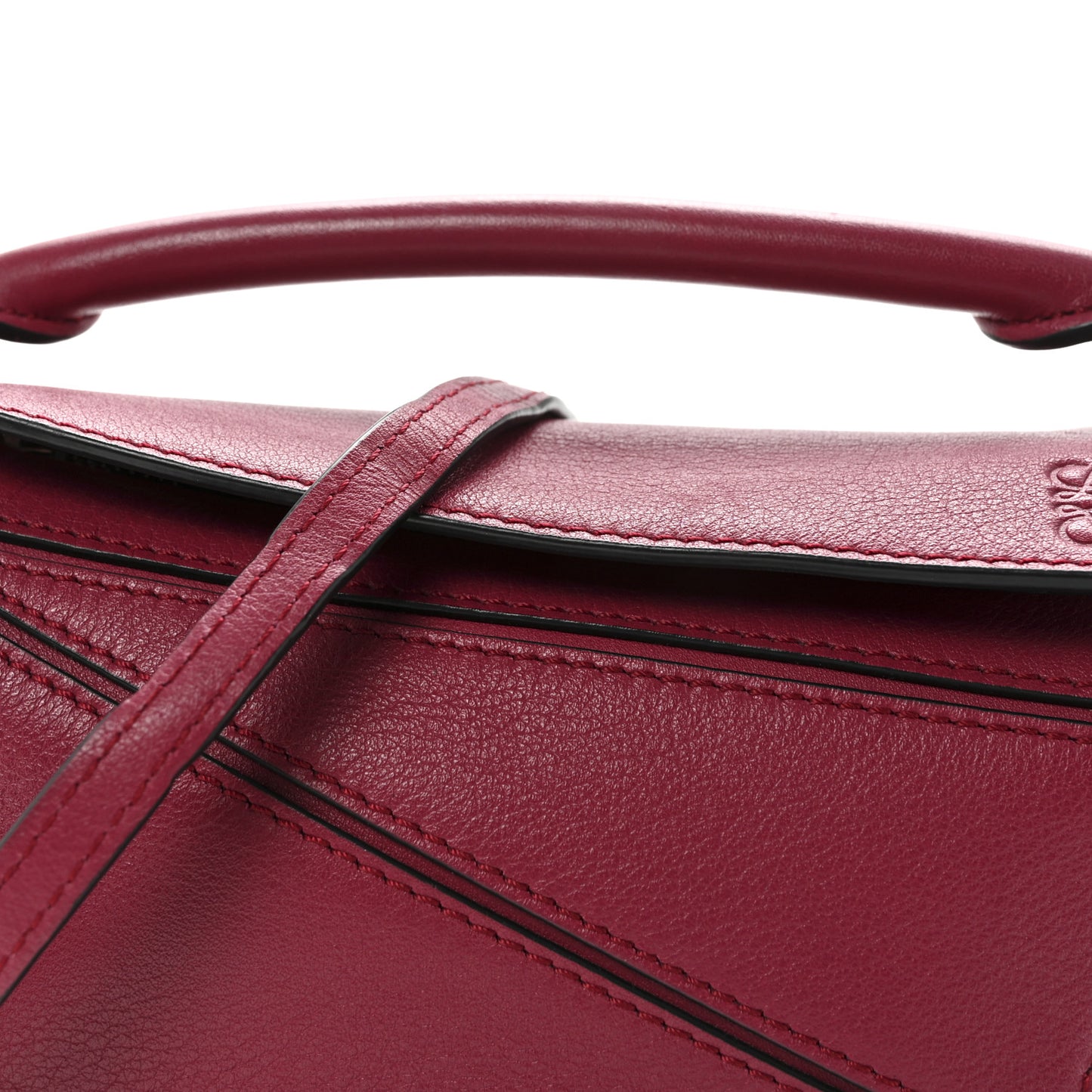 Calfskin Mini Puzzle Bag Wine