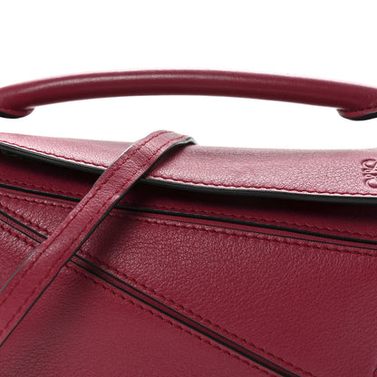Loewe Calfskin Mini Puzzle Bag Wine 7 of 9