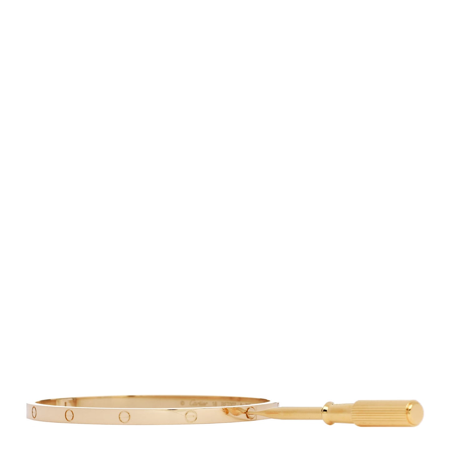 18K Yellow Gold Small LOVE Bracelet 18