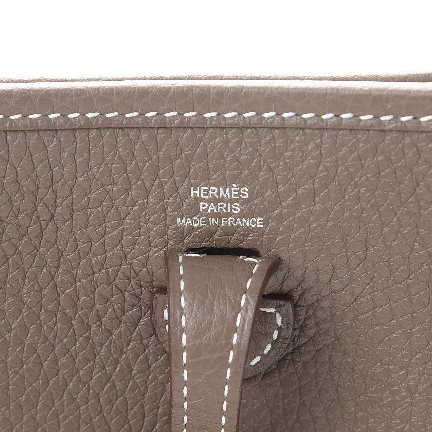 Hermes Taurillon Clemence Amazone Evelyne TPM Etoupe Bleu Indigo 6 of 8