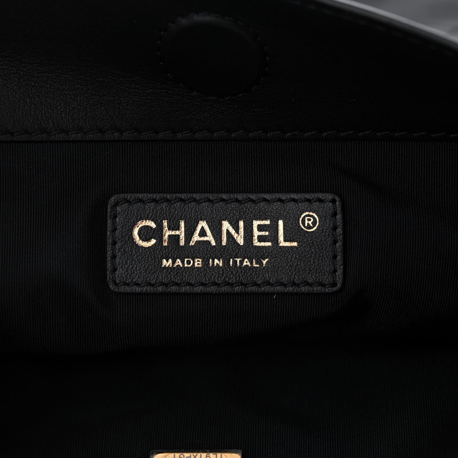 Chanel Calfskin Quilted Chain Flat Tote Black 6 of 10
