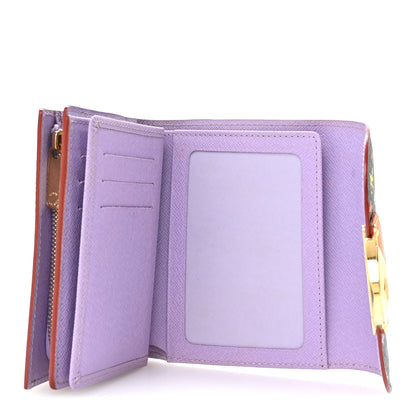 Louis Vuitton Monogram Multicolor Joey Wallet Black Violet 5 of 7