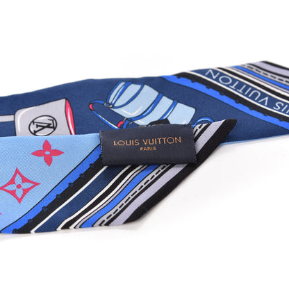 Louis Vuitton Silk Monogram Essentials LV BB Bandeau Blue 3 of 4