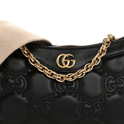 Gucci Calfskin GG Matelasse Chain Handbag Black Natural 8 of 13