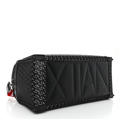 Christian Louboutin Studded Techno CL Sneakender Duffle White Black 4 of 9