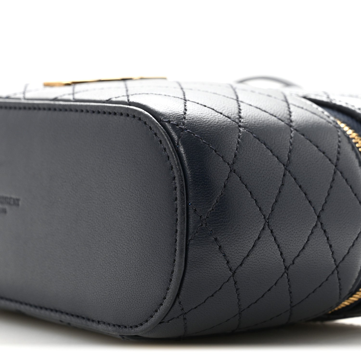 Saint Laurent Lambskin Quilted Mini Gaby Vanity Case Marine 9 of 11
