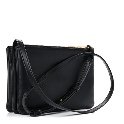 Celine Lambskin Small Trio Crossbody Bag Black 3 of 9