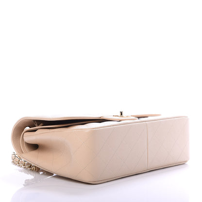 Chanel Caviar Quilted Jumbo Double Flap Beige Clair 4 of 9