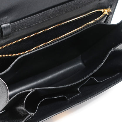 Celine Goatskin Medium Classic Box Flap Bag Black 5 of 8