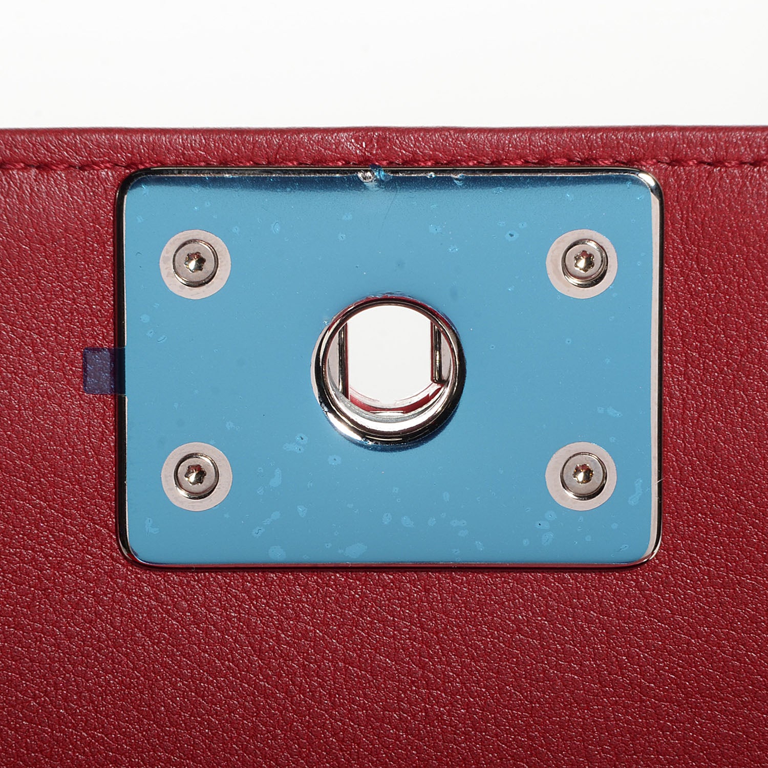 Chanel Patent Leather Medium Boy Flap Plexiglass Red 6 of 9