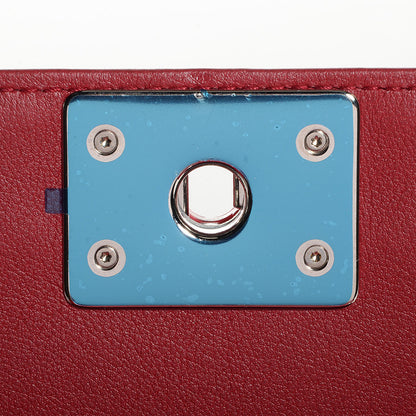Chanel Patent Leather Medium Boy Flap Plexiglass Red 6 of 9