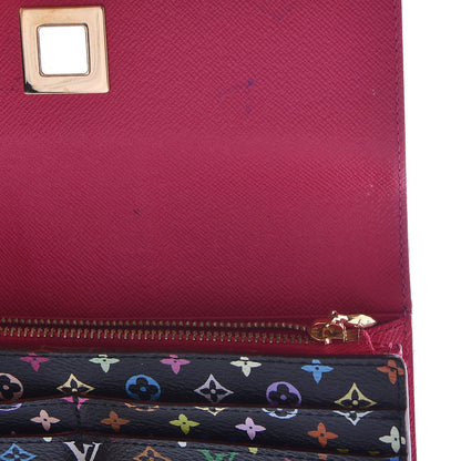 Louis Vuitton Monogram Multicolor Sarah Noeud Wallet Black Grenade 8 of 10