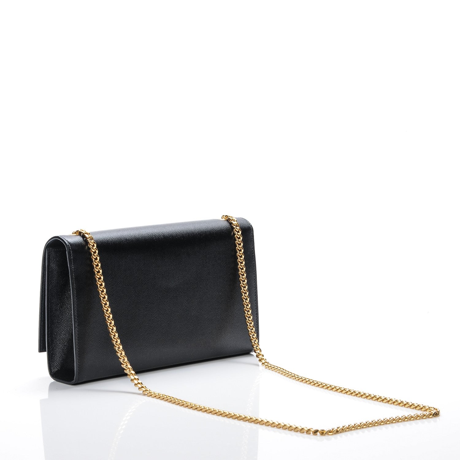 Saint Laurent Grain De Poudre Medium Classic Monogram Kate Satchel Black 3 of 6