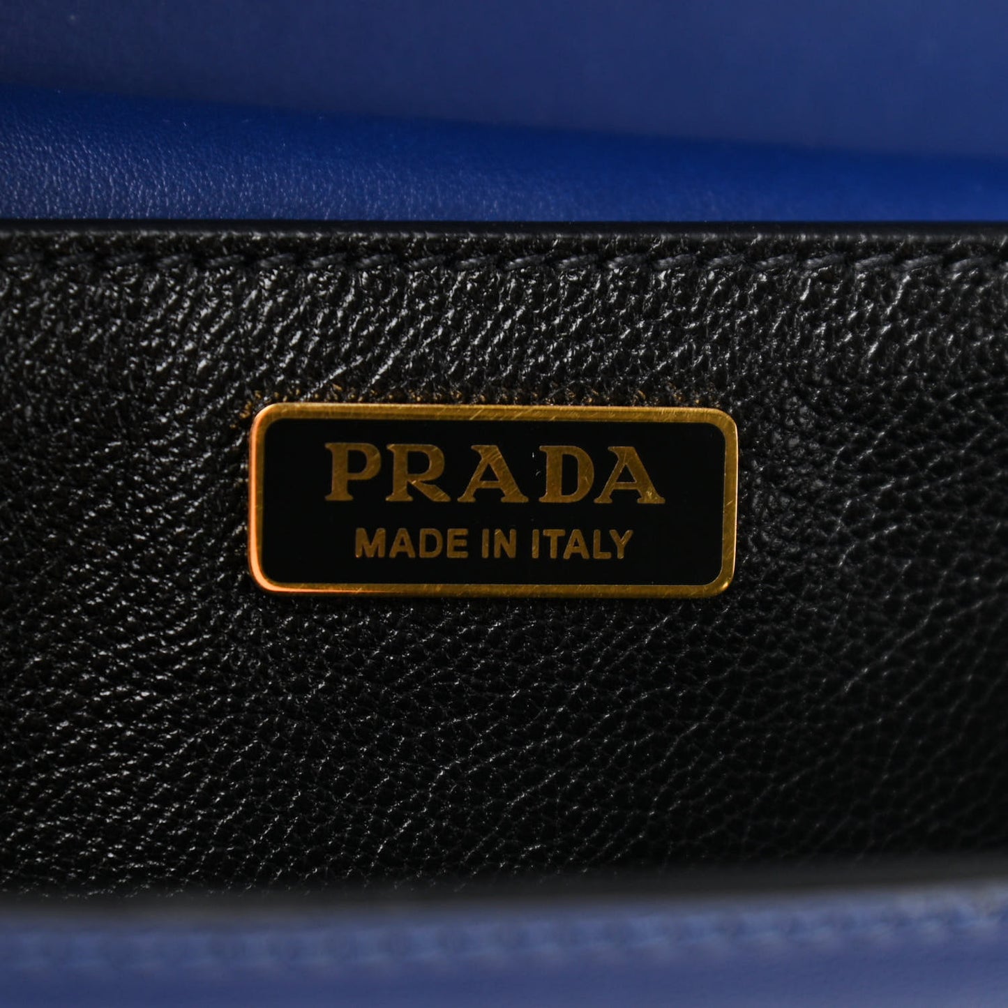 City Calf Saffiano Cahier Bag Bluette Black