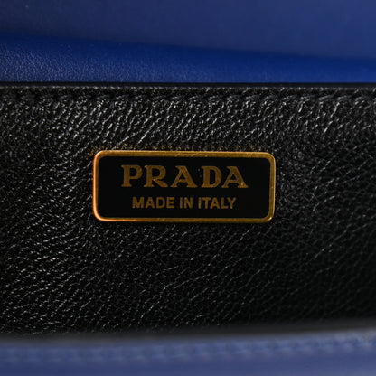 Prada City Calf Saffiano Cahier Bag Bluette Black 5 of 12