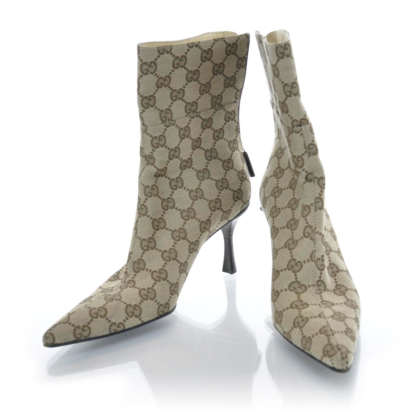 Monogram Short Boots 7 B Ebony