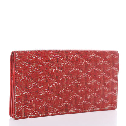 Goyard Goyardine Richelieu Wallet Red 3 of 14