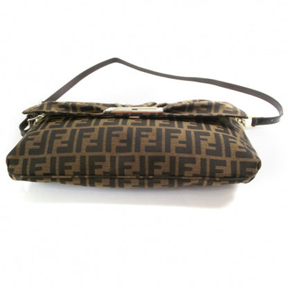 Fendi Zucca Patent Large Mia Shoulder Flap Tobacco 6 of 14