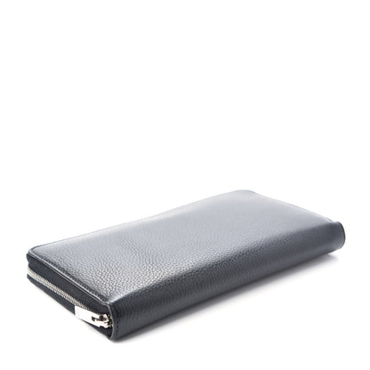 Celine Calfskin Large Zip Around Multifunction Wallet Black Citron 4 of 9
