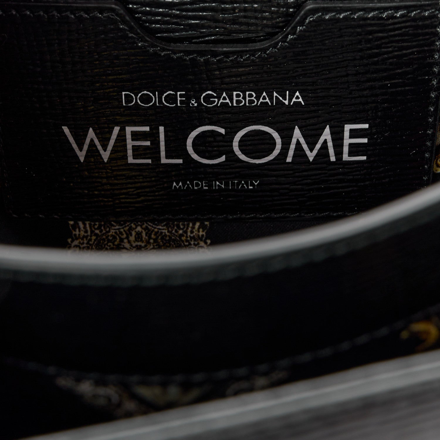 Dolce & Gabbana DOLCE GABBANA Grained Calfskin Heart Printed Welcome Satchel Black Multicolor 7 of 11