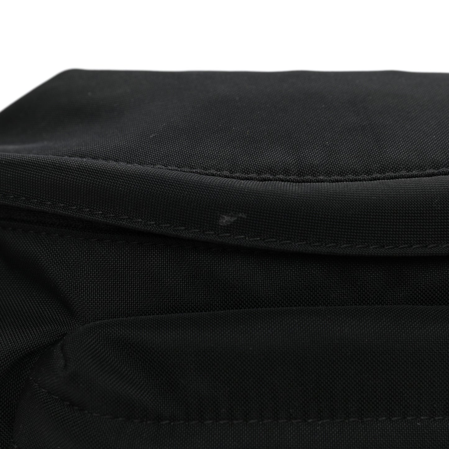 Recycled Sport Nylon Logo Embroidered Wheel Beltpack Black