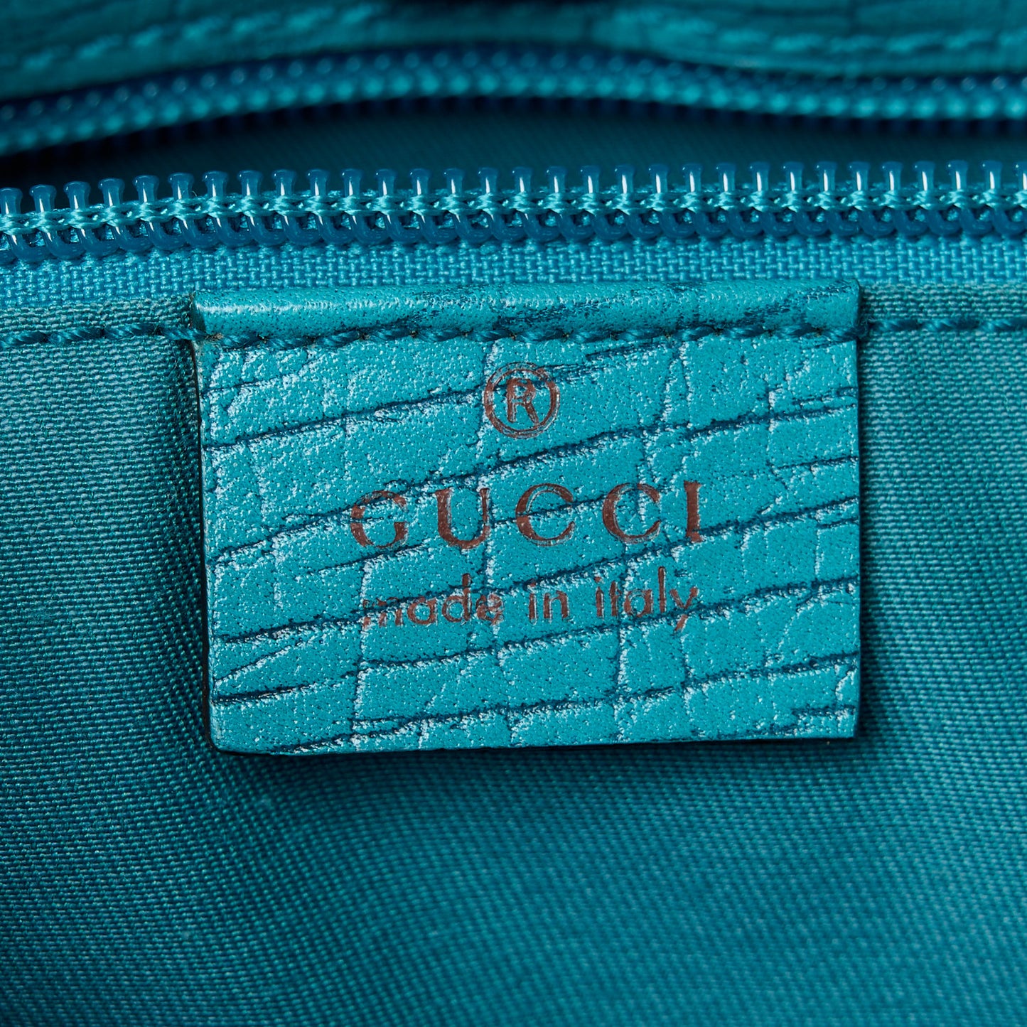 GG Plus Monogram Small Vertical Tote Turquoise
