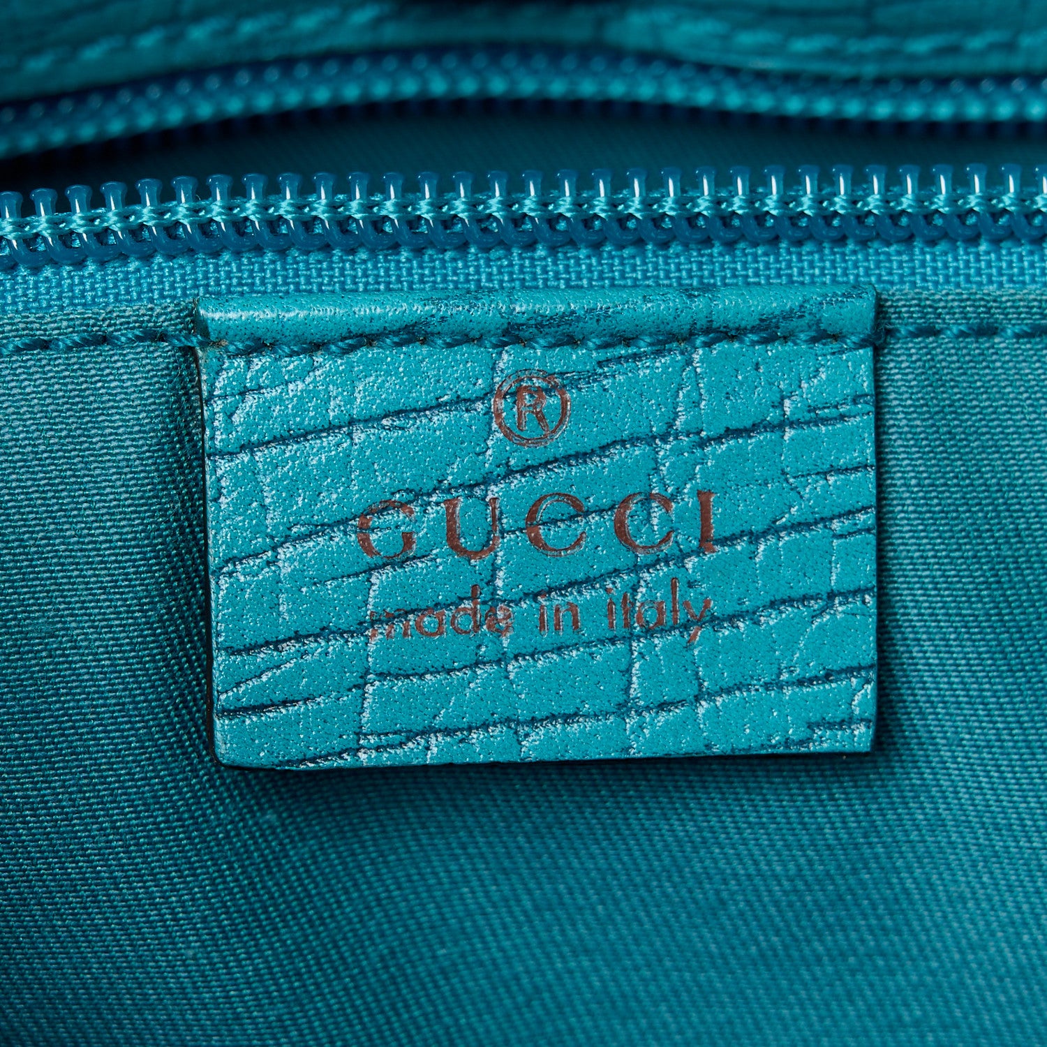 Gucci GG Plus Monogram Small Vertical Tote Turquoise 7 of 13