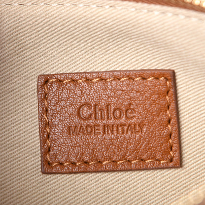 Chloe Smooth Calfskin Medium Vick Tote Caramel 9 of 11