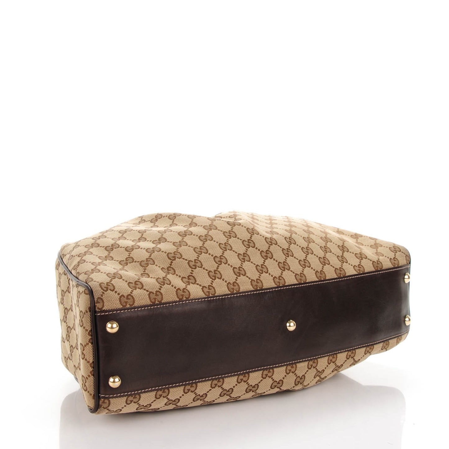 Monogram Peggy Braided Tote Dark Brown