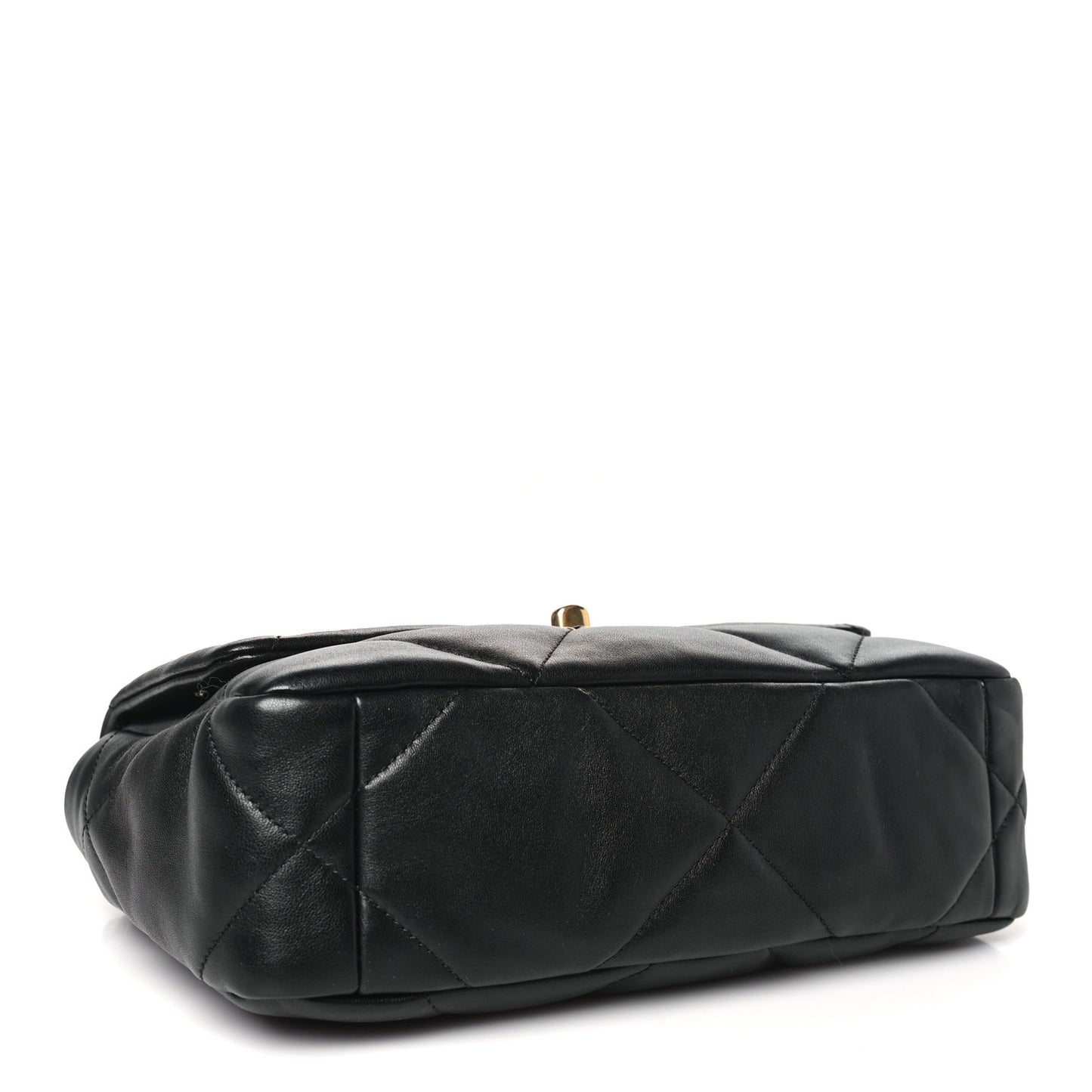 Lambskin Quilted Medium Chanel 19 Flap Black