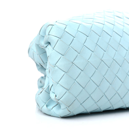 Bottega Veneta Nappa Maxi Intrecciato The Pouch Oversized Clutch Teal Washed 8 of 12