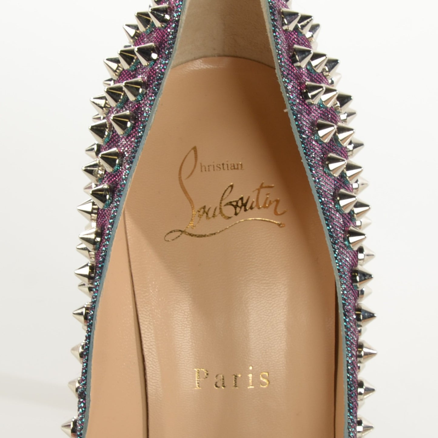 Metallic Lame Peep Spikes 120 Platform Peep Toe Pumps 39 Turquoise Violet Silver